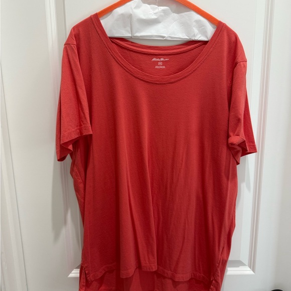 Eddie Bauer Vibrant salmon Crewneck Tee - Picture 1 of 3